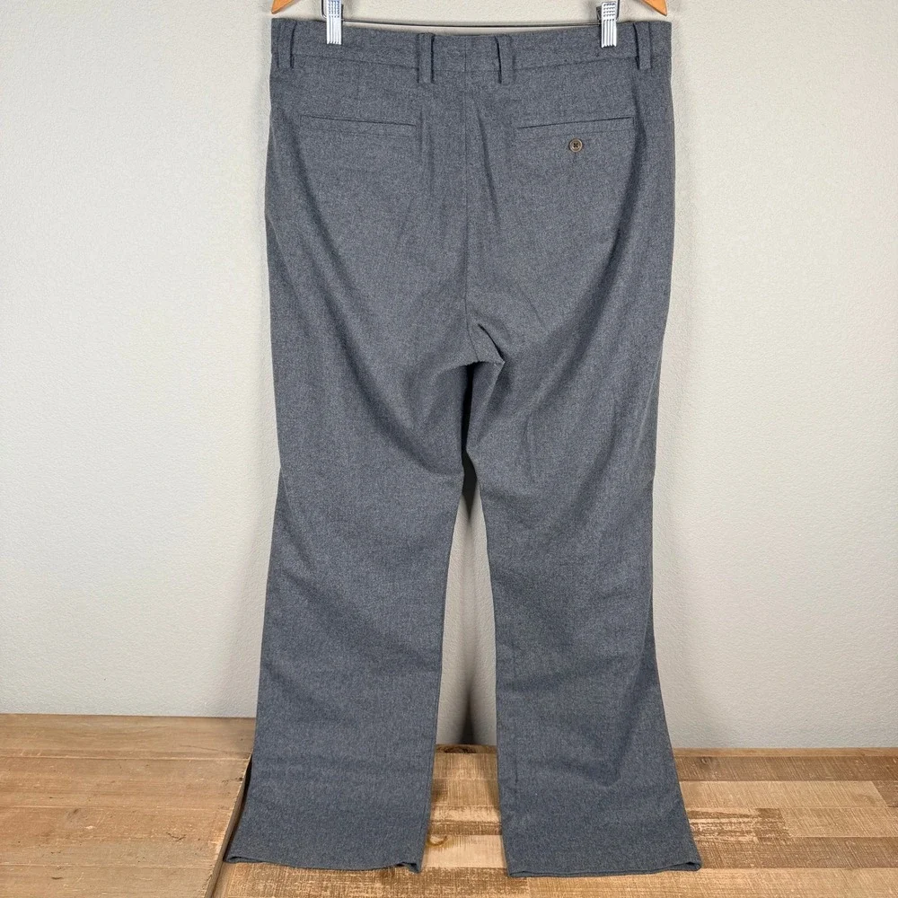 Banana Republic Dawson Dress Pants Mens 36x34 Grey Wool Blend Chino Trousers